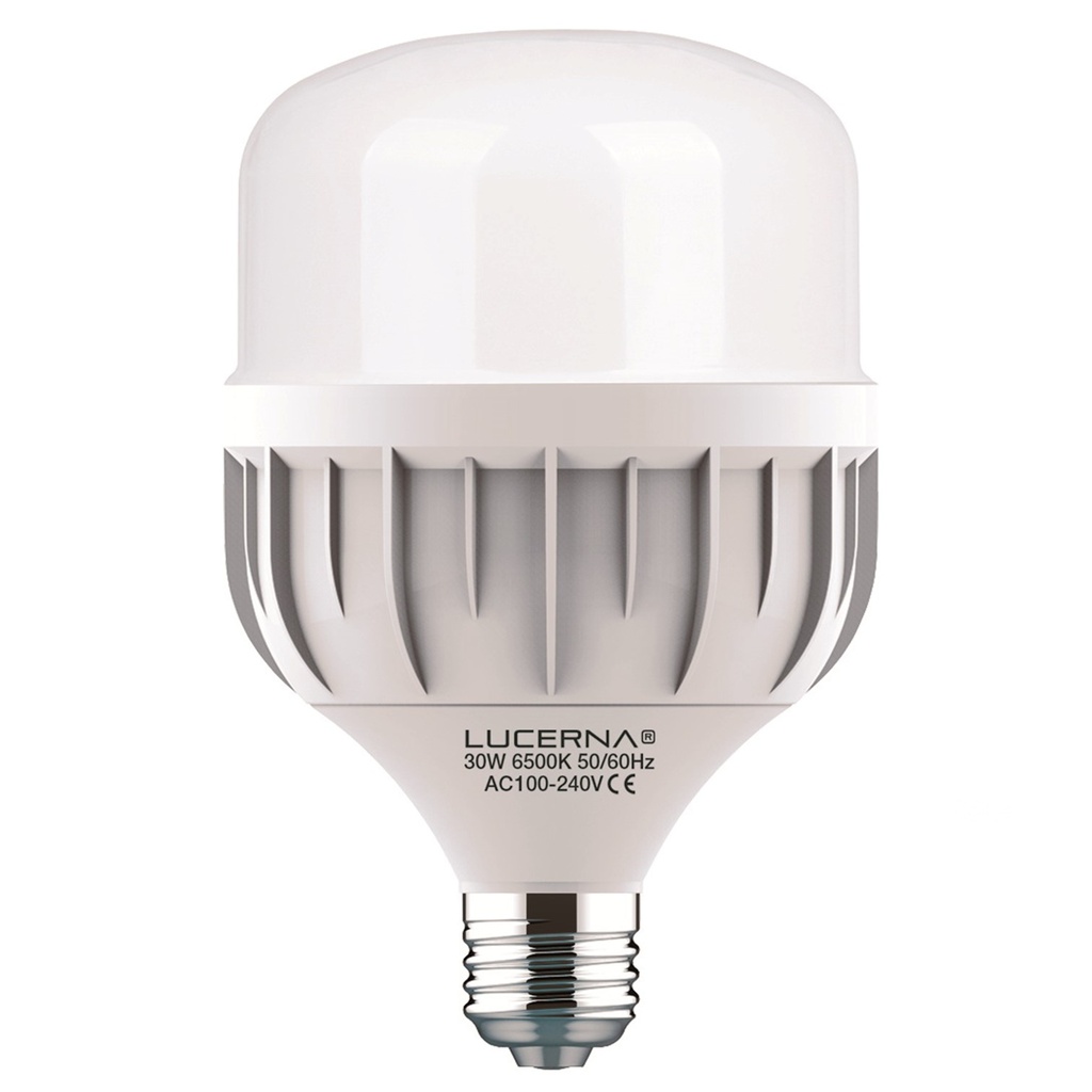 [30W-B-E27-6.5K] Lucerna - BombilloLED Bulbo Alto Vatiaje 30W 6500K Luz Fria 2400lm Rosca E27