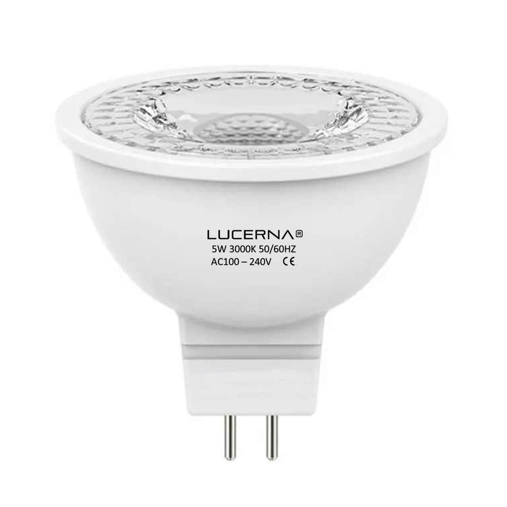 [5W-GU5.3-3K] Lucerna - Bombillo LED GU5.3 Dicroico 5W 3000K Luz Calida Socate MR16