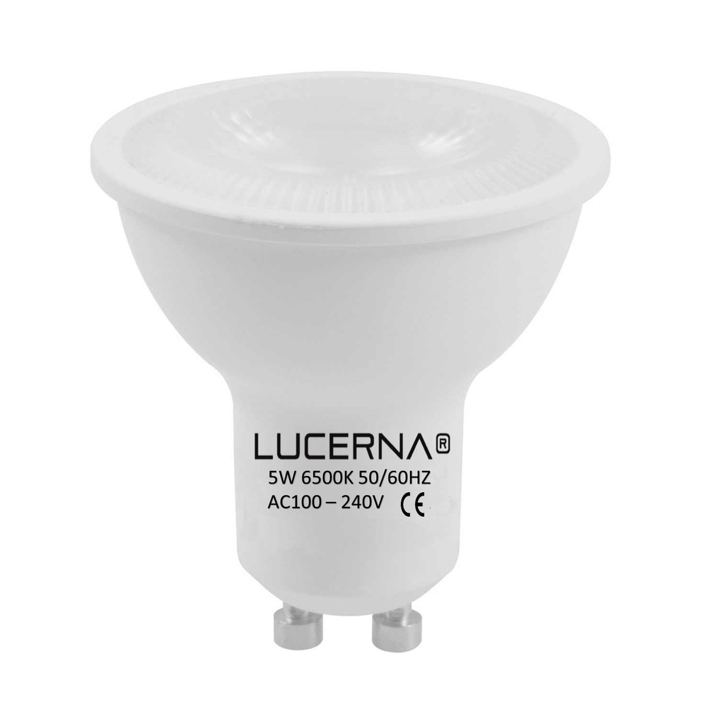 [5W-GU10-6.5K] Lucerna - Bombillo LED GU10 Dicroico 5W 6500K Luz Fria Socate GU10