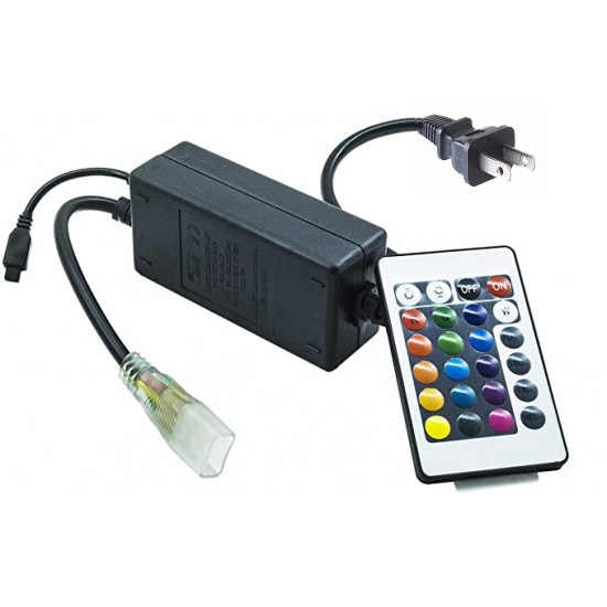 [CONT-LED-RGB] Lucerna - Controlador RGB Cinta LED [Transformador + Control]