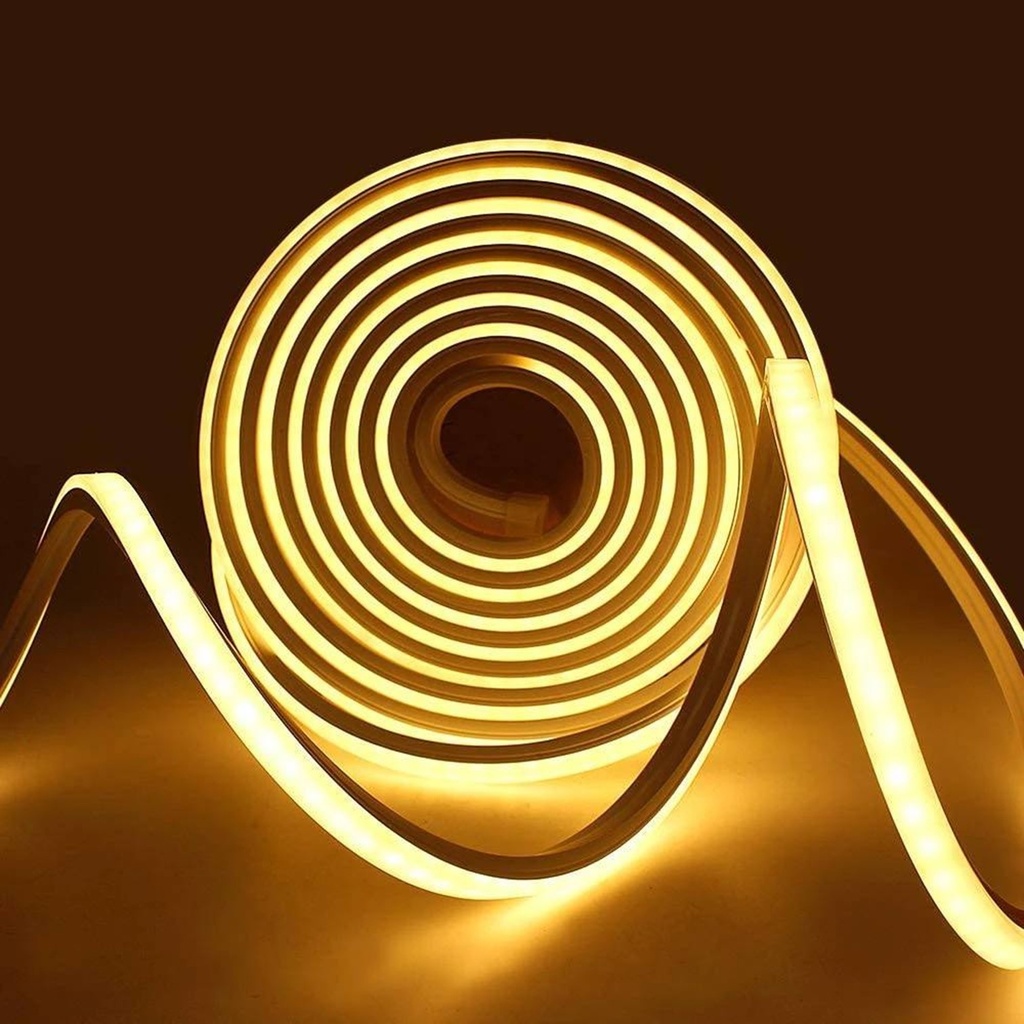 [CLNEO-50M-3K] Lucerna - Bobina Cinta LED Neon 3000K Luz Calida [50 Metros] + 10 Conectores