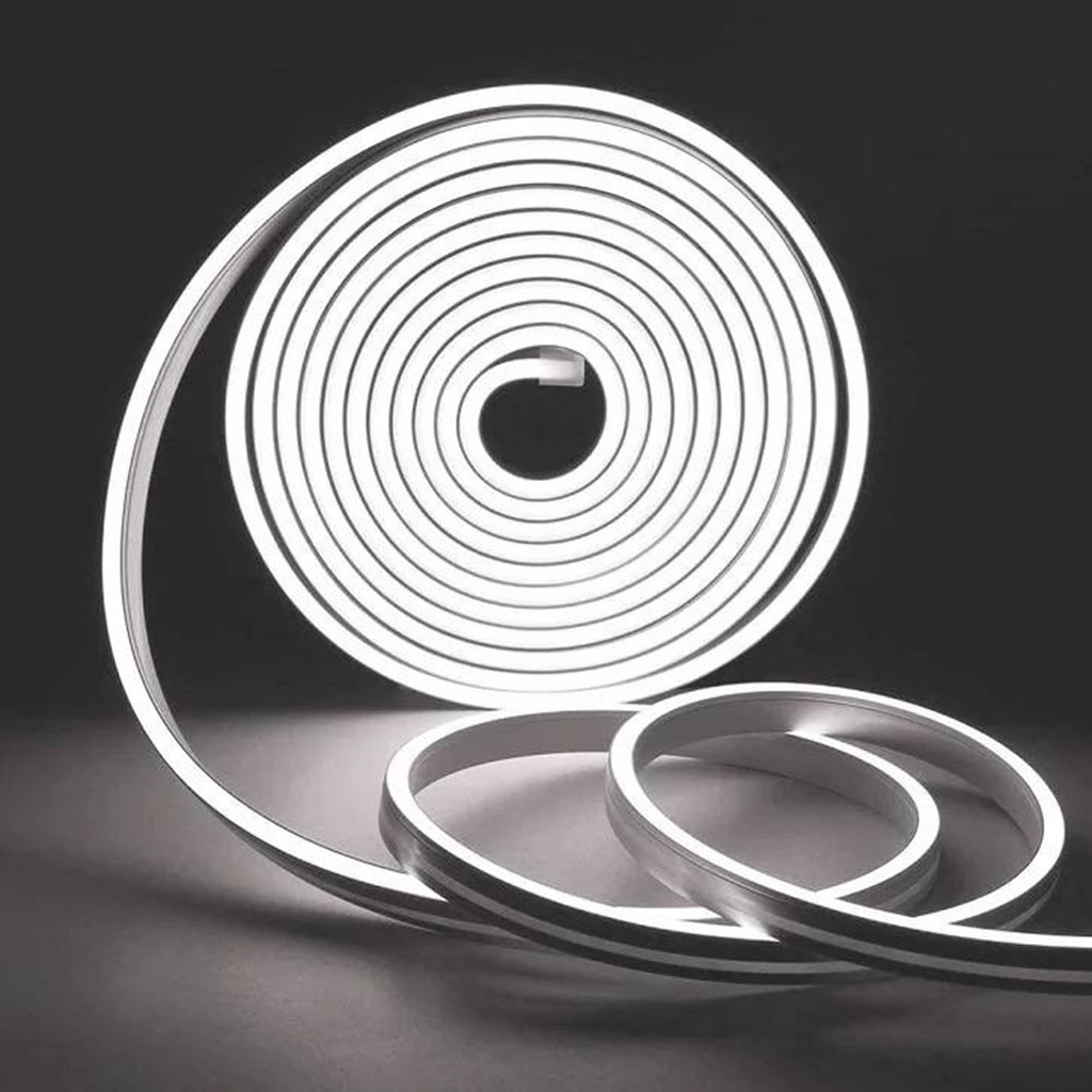 [CLNEO-50M-6.5K] Lucerna - Bobina Cinta LED Neon 6500K Luz Fria [50 Metros] + 10 Conectores