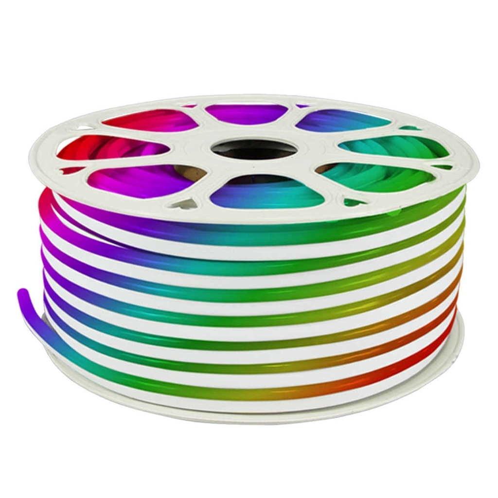 [CLNEO-50M-RGB] Lucerna - Bobina Cinta LED Neon RGB Multicolor [50 Metros] + 10 Conectores