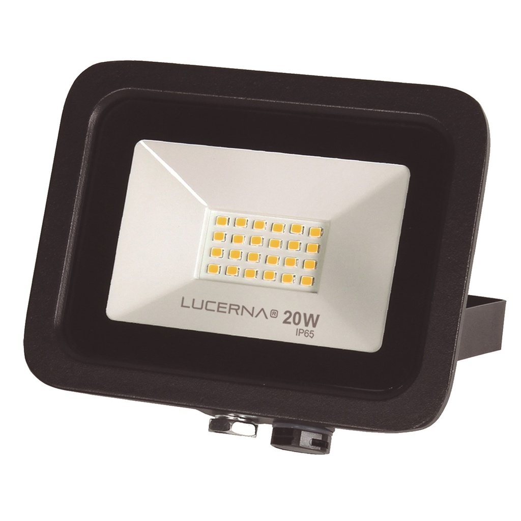[RP20CV] Lucerna - Reflector LED Compacto 20W 6500K Luz Fria 1600lm [Negro]
