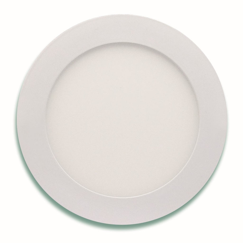 [3105L-6.5K] Lucerna - Lampara Panel Clasica LED 12W 6" 6500K Luz Fria Redonda Empotrar 1080lm