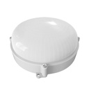 [VP12-IP65-6.5K] Lucerna - Lampara Vapoleta Redonda Hermetica LED 12W 6500K Luz Fria IP65 Exteriores Borde Blanco 1080lm