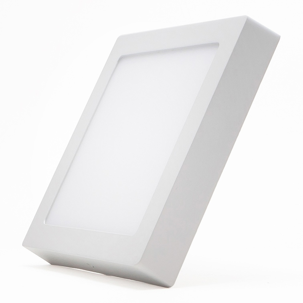 [406SCCL-6.5K] Lucerna - Lampara Panel Driver/Integrado LED Compact Lumen 6W 4" 6500K Luz Fria Cuadrada Superficial 480lm
