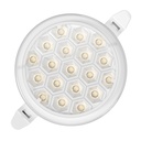 [DL-024-AG] DuraLED - Lampara Panel LED 36W 6500K Luz Fria Tipo Colmena Redonda Empotrar Borde Blanco