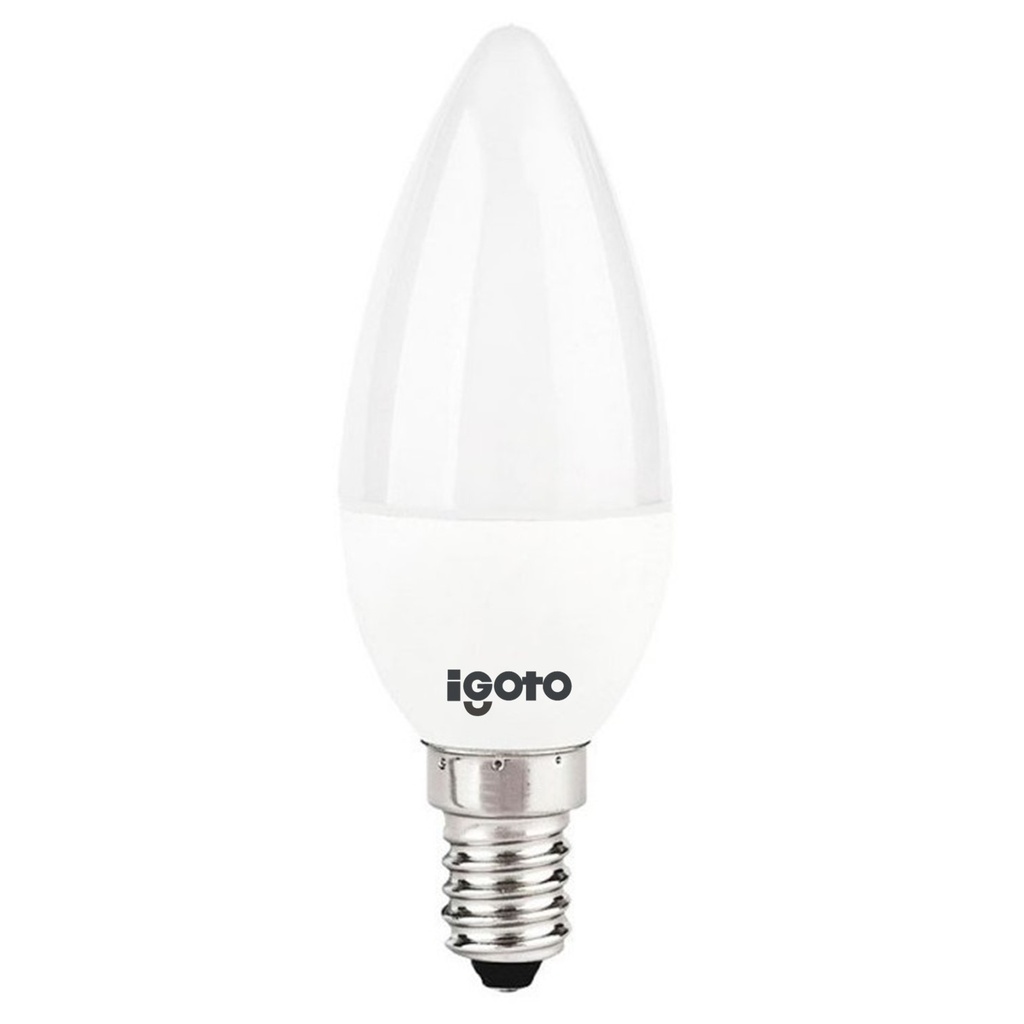[IG-BV7W] Igoto - Bombillo LED Vela 7W 6500K Luz Fria Rosca E14