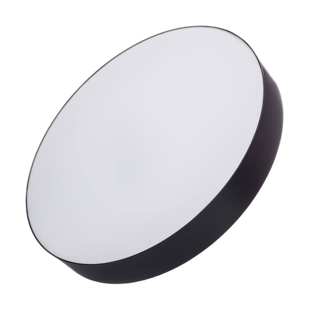 [S-606N-M]  Lucerna - Lampara de Techo Plafon Decorativo Moon Black 32W [400mmx70mm] C/Control Dimerizable 3K-4K-6K Superficial