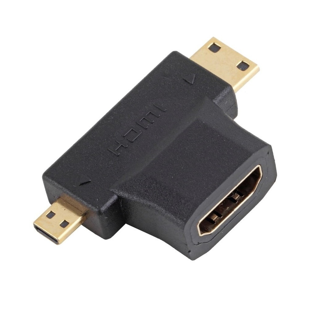 [ADA016] Adaptador HDMI Hembra a Mini / Micro HDMI Macho
