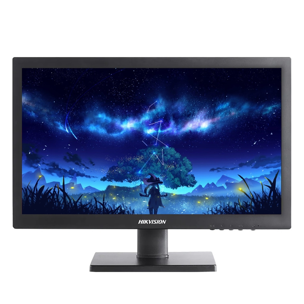 [DS-D5019QE-B] Hikvision - Monitor LCD Profesional de 18.5" Resolución 1366 x 768p Entradas de Vídeo HDMI/VGA Compatible con VESA