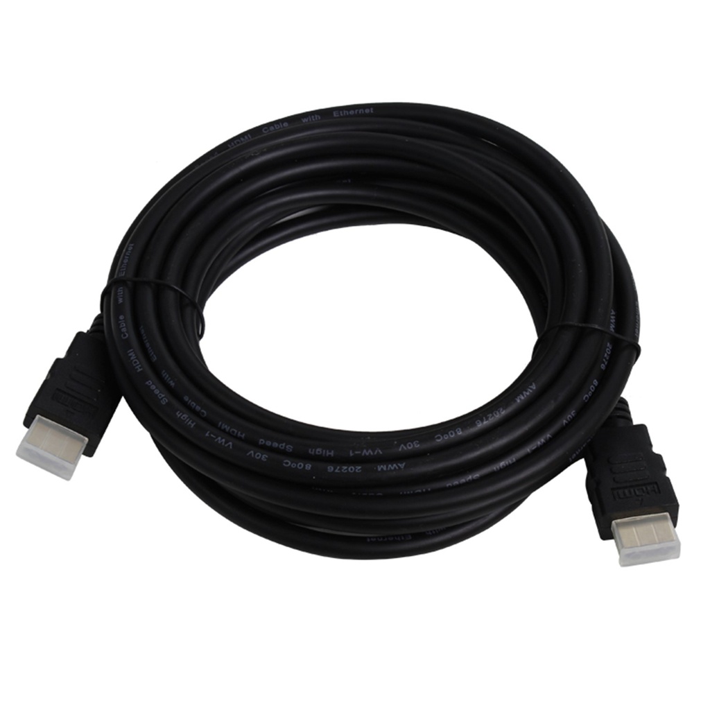 [WP-HDMI-5] Wireplus - Cable HDMI Macho Doble HD Goma Color Negro [5 Metros]
