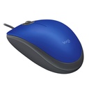 [M110-BLUE] Logitech - Mouse Optico Alambrico USB Silent [Azul]