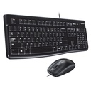 [MK120-BLACK ] Logitech - Combo Teclado y Mouse Alambrico USB [Español] [Negro]