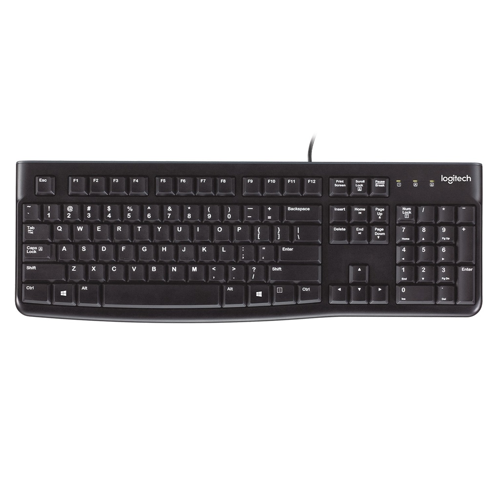 [K120-BLACK] Logitech - Teclado Alambrico Estándard USB [Español] [Negro]