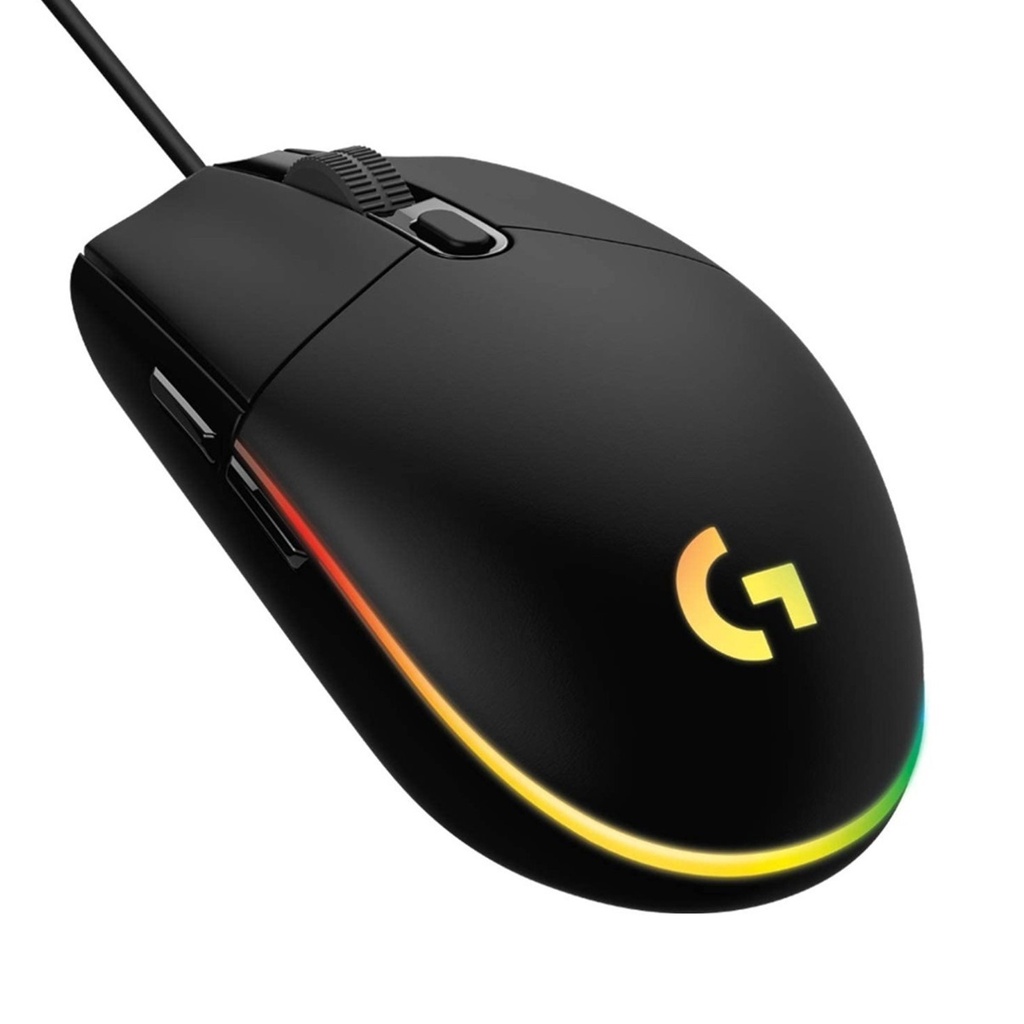 [G203-BLACK] Logitech - Mouse Alambrico USB Programable RGB Gaming [Negro]