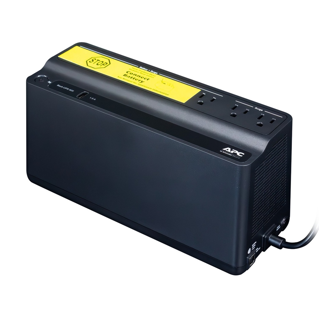 [BE600M1-LM] APC - UPS 600VA/330W 120V [5] NEMA 5-15R [Batería de reserva] + [2] NEMA 5-15R [Protección]