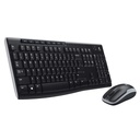 [MK270-BLACK/GREY] Logitech - Combo Teclado y Mouse Inalambrico [Español] [Negro/Gris]