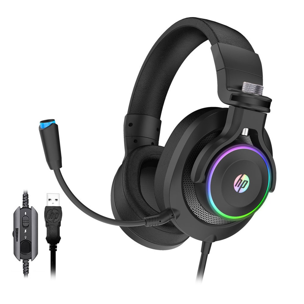 [H500GS] HP - Audifonos Gaming [Negro]