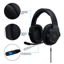 [G433] Logitech - Audifonos con Micrófono con Sonido Envolvente 7.1 Gaming 981-000668