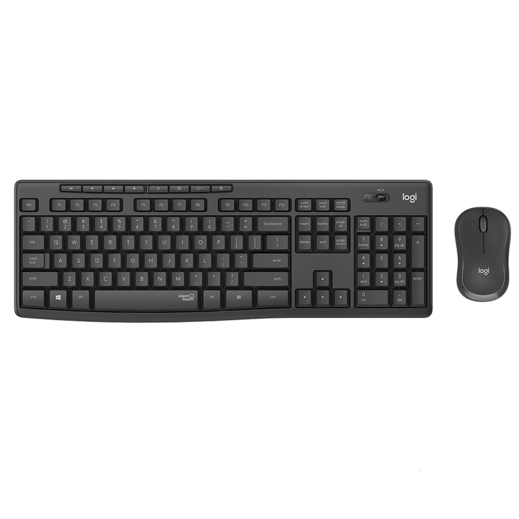 [MK295-BLACK/GREY] Logitech - Combo Teclado y Mouse Inalambrico [Español] [Negro/Gris]