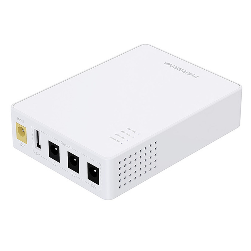 [KP3] Marsriva - Mini UPS 10.000Mah 18W 4 Puertos DC 5V/ 9V/ 12V y USB 5V