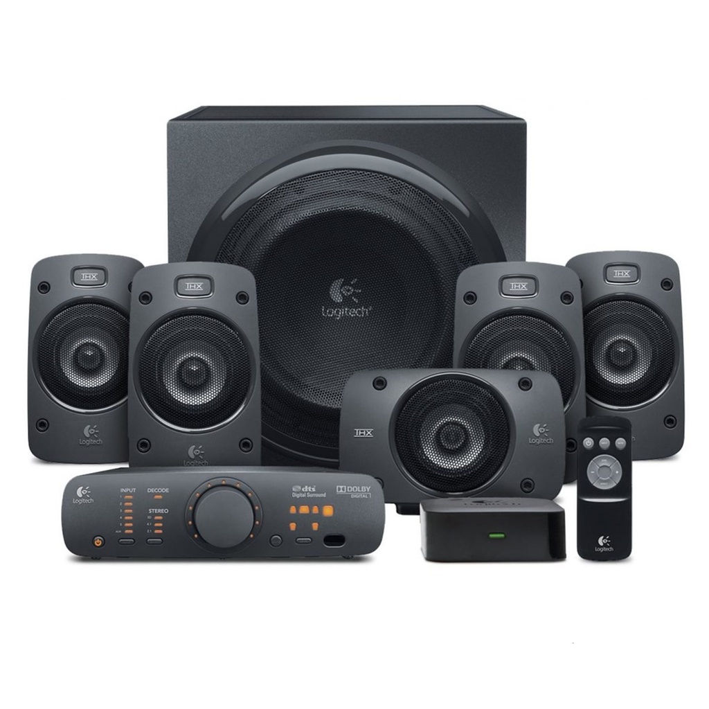 [Z906] Logitech - Cornetas Multimedia 5.1 Entradas RCA/3.5mm/Coaxial/Optico 500W RMS 980-000467