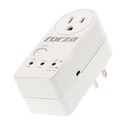 [FVP-1201B] Forza - Protector de Voltaje 120V 1800W [1] x NEMA Universal 5-15R Giro de 350°