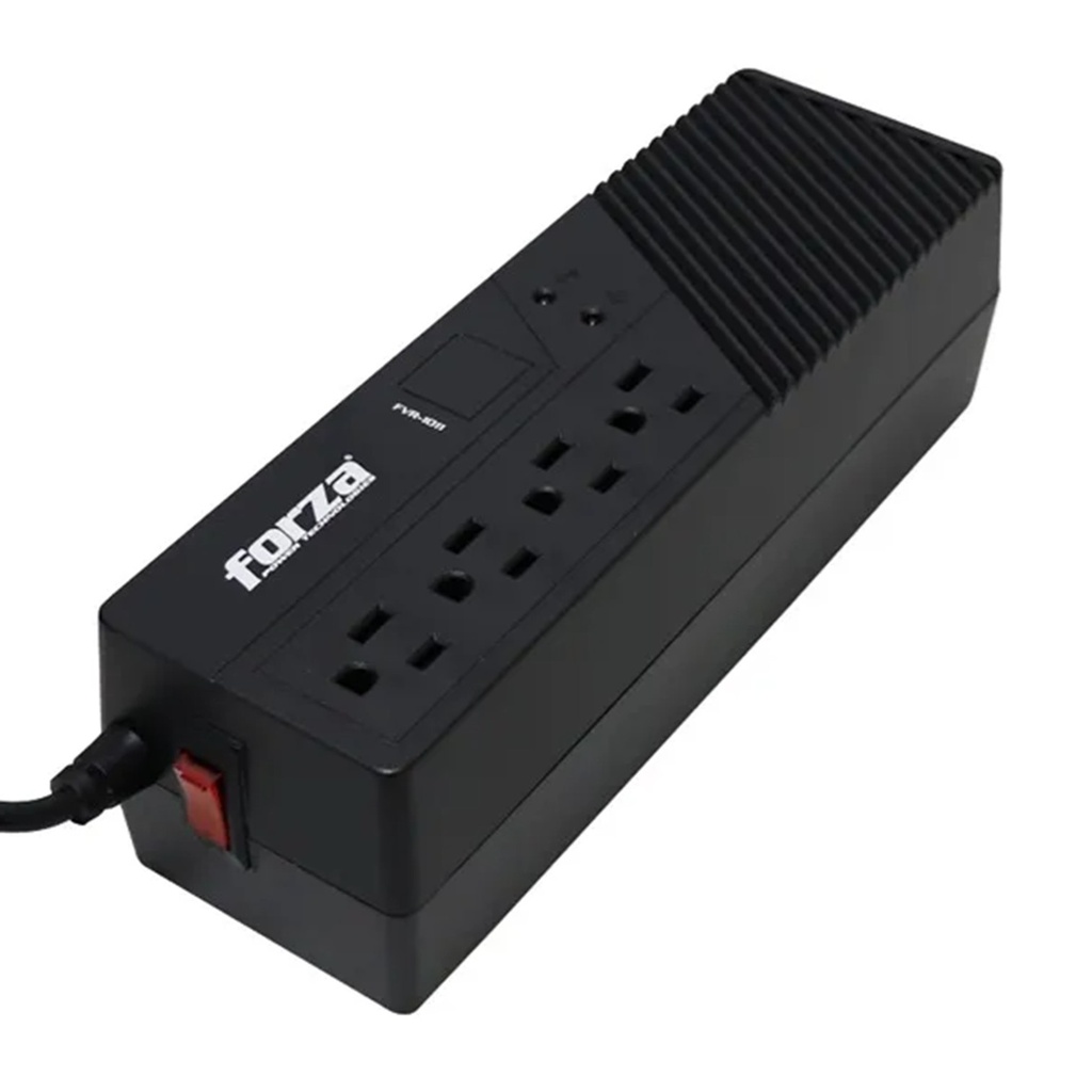 [FVR-1011] Forza - Regulador Automático de Voltaje 110V 1000VA/500W [4] x NEMA 5-15R