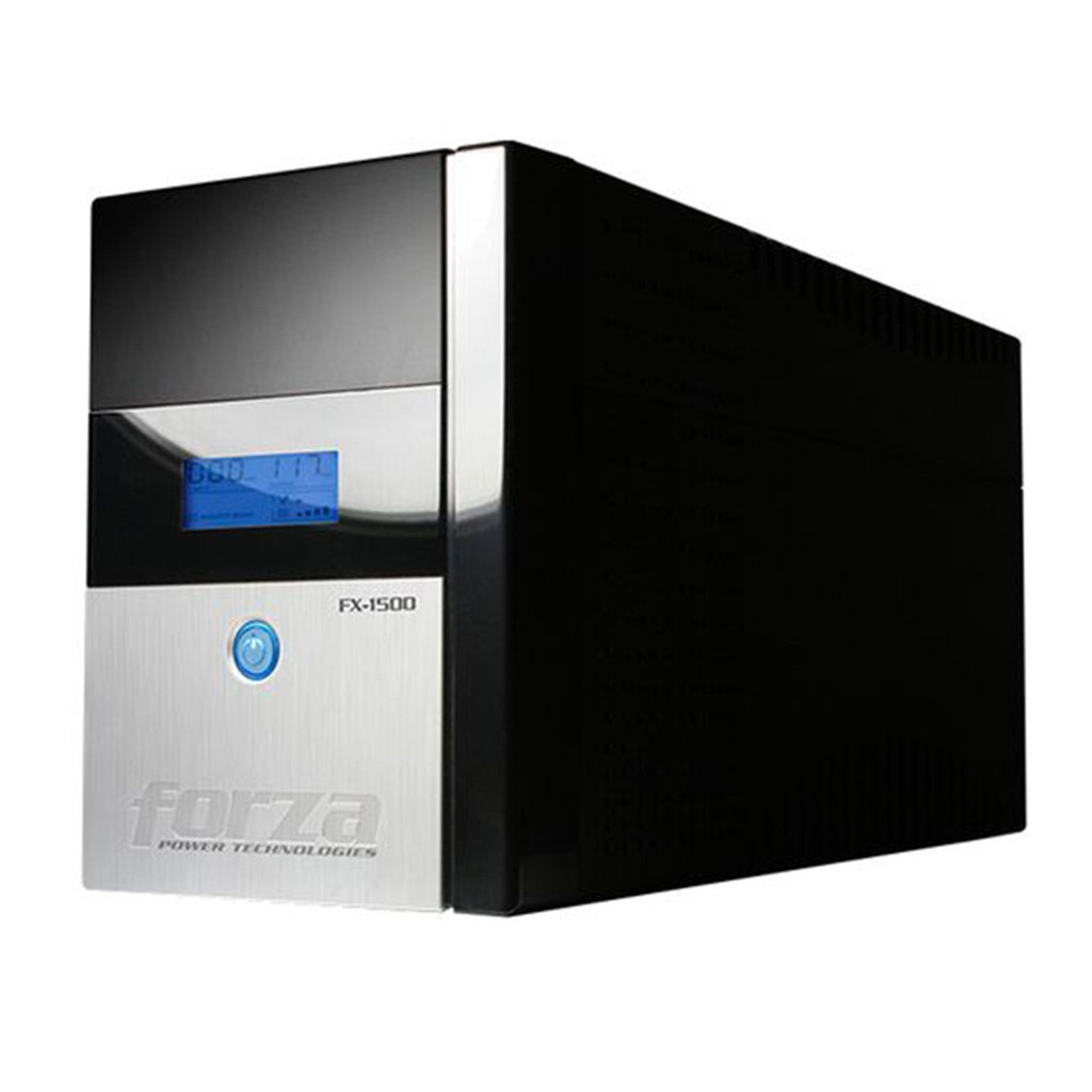 [FX-1500LCD] Forza - UPS Interactivo 1500VA/840W Pantalla LCD 110V [8] x NEMA 5-15R + USB + Coaxial