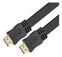 [XTC406] Xtech - Cable HDMI Plano Macho Doble HD Goma Negro Admite hasta 3840x2160p [1.8 Metros]