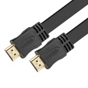 [XTC410] Xtech - Cable HDMI Plano Macho Doble HD Goma Negro Admite hasta 3840x2160p [3 Metros]