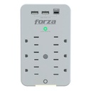 [FWT-631USBC] Forza - Toma Corriente Protector de Voltaje 1875W [6] x NEMA 5-15R + USB 120V