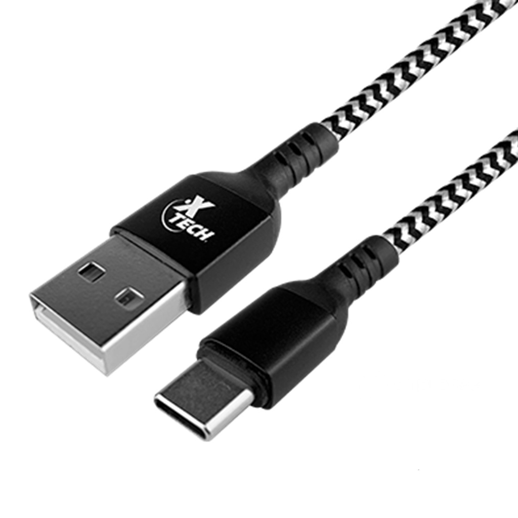 [XTC511] Xtech - Cable Trenzado Tipo-C Macho a USB 2.0 A Macho