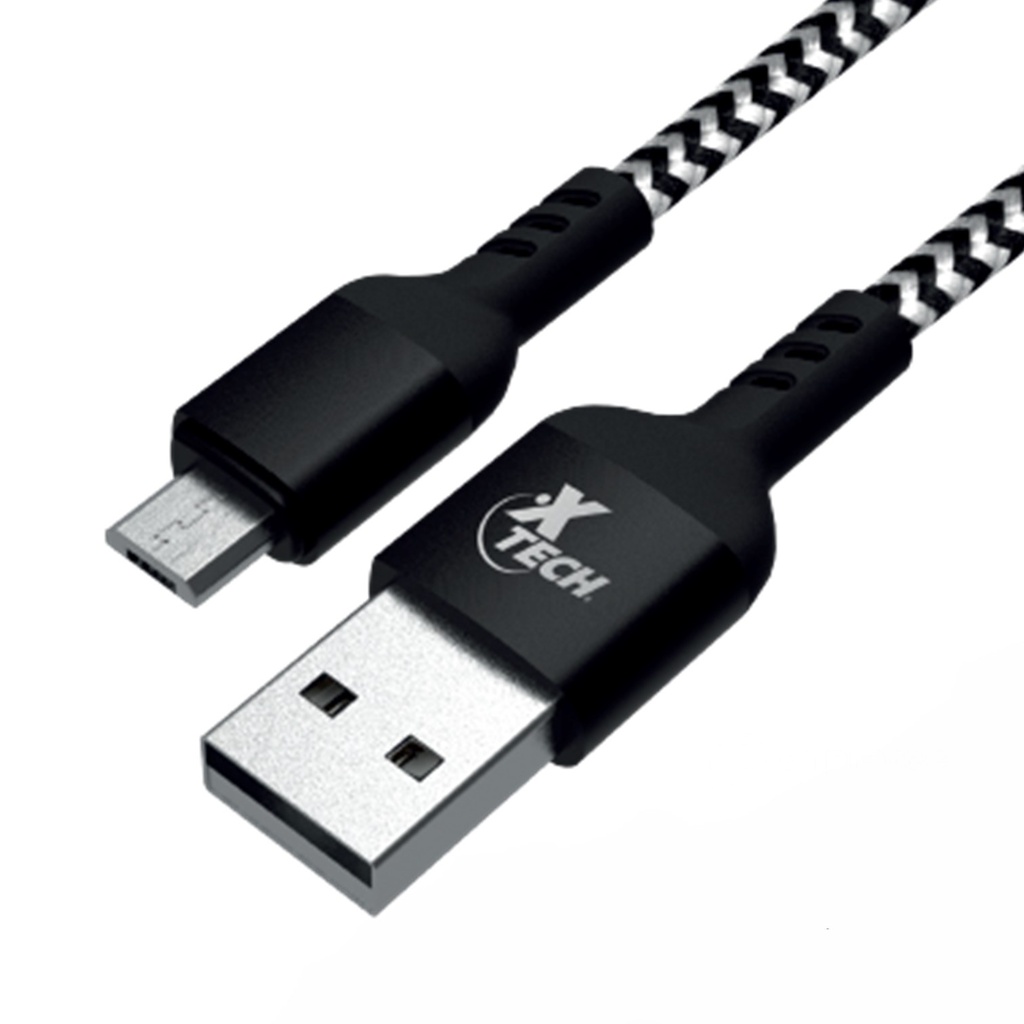 [XTC-366] Xtech - Cable Trenzado USB 2.0 Macho A a Micro USB Macho B
