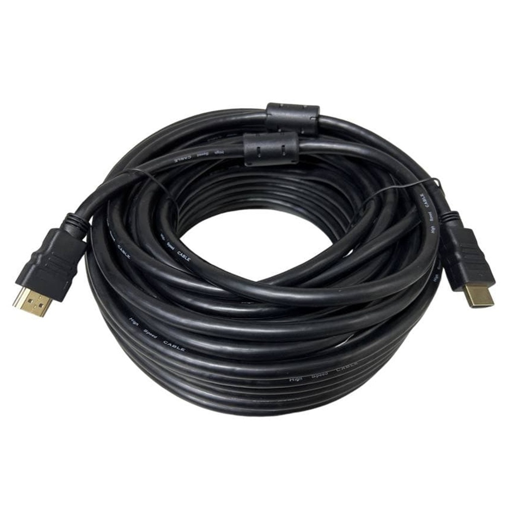 [STC-HDMI20M] STC- Cable HDMI Macho Doble HD Goma Negro [20 Metros]