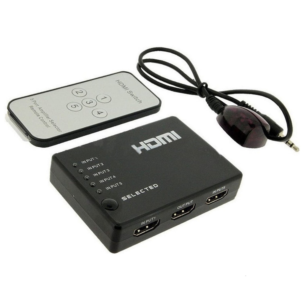 [STC-HDMISWITCH] STC- Switch HDMI 5 en 1 con Control