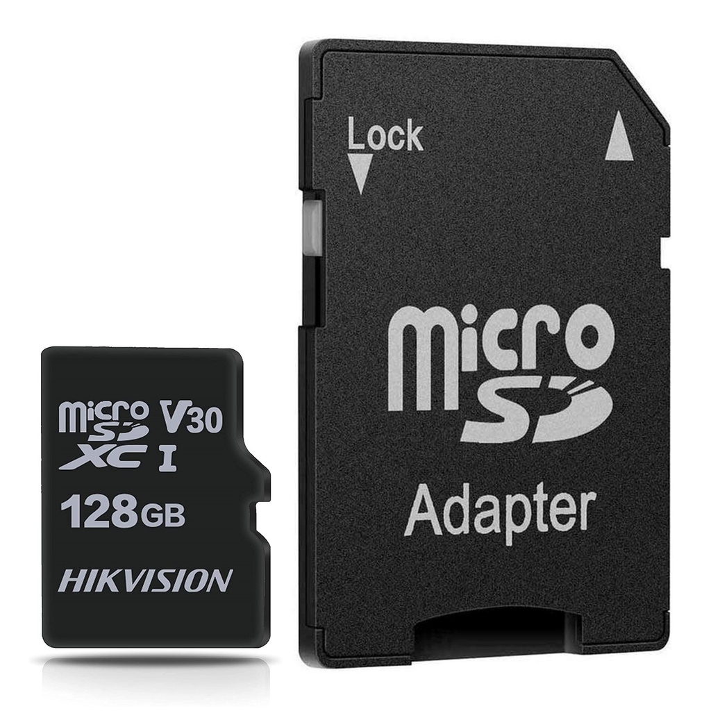 [HS-TF-C1/128G/Adapter] Hikvision - Memoria Micro SD con Adaptador SD 128GB 92MB/s Clase 10 Hikstorage