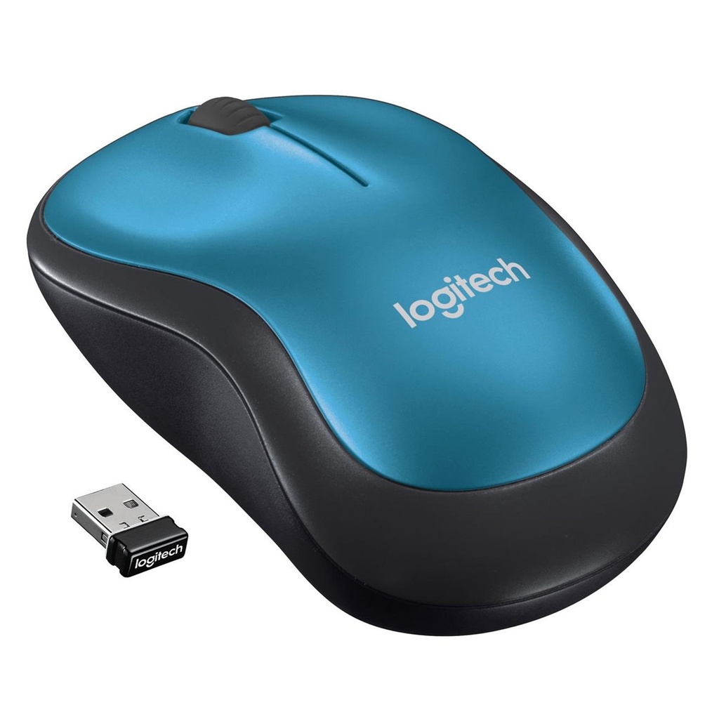 [M185-BLUE] Logitech - Mouse Inalambrico [Azul]