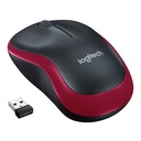 [M185-RED] Logitech - Mouse Inalambrico [Rojo]