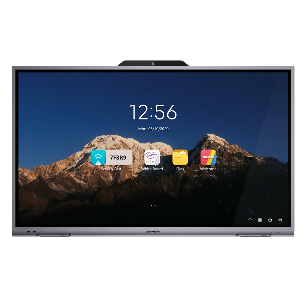 [DS-D5B55RB/B]  Hikvision - Pantalla Interactiva Tactil Ultra HD 4K 3840 × 2160 de 55" con Cámara y Microfono [Incluye Base de Pared]