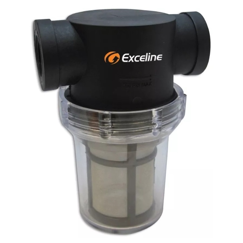 [GFA-050] Exceline - Filtro de Agua de 1/2 Malla de Acero Inoxidable (Conexiones de entrada y salida 1/2" NPT)
