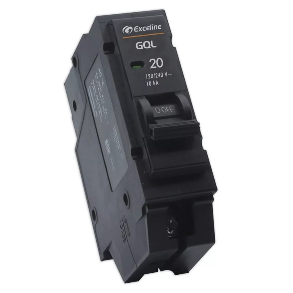 [GQL-20A-1] Exceline - Breaker Enchufable GQL TermoMagnetico 20Amp [1 polo]