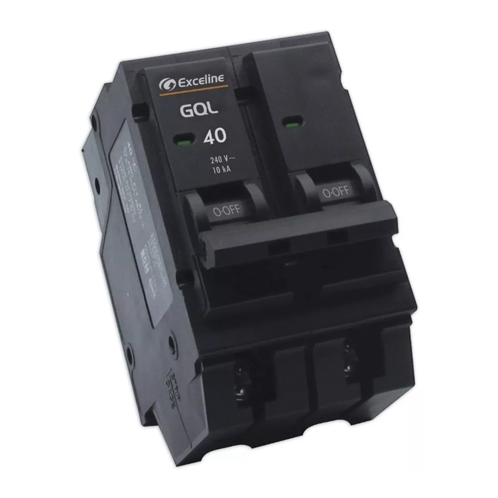 [GQL-40A-2] Exceline - Breaker Enchufable GQL TermoMagnetico 40Amp [2 polos]
