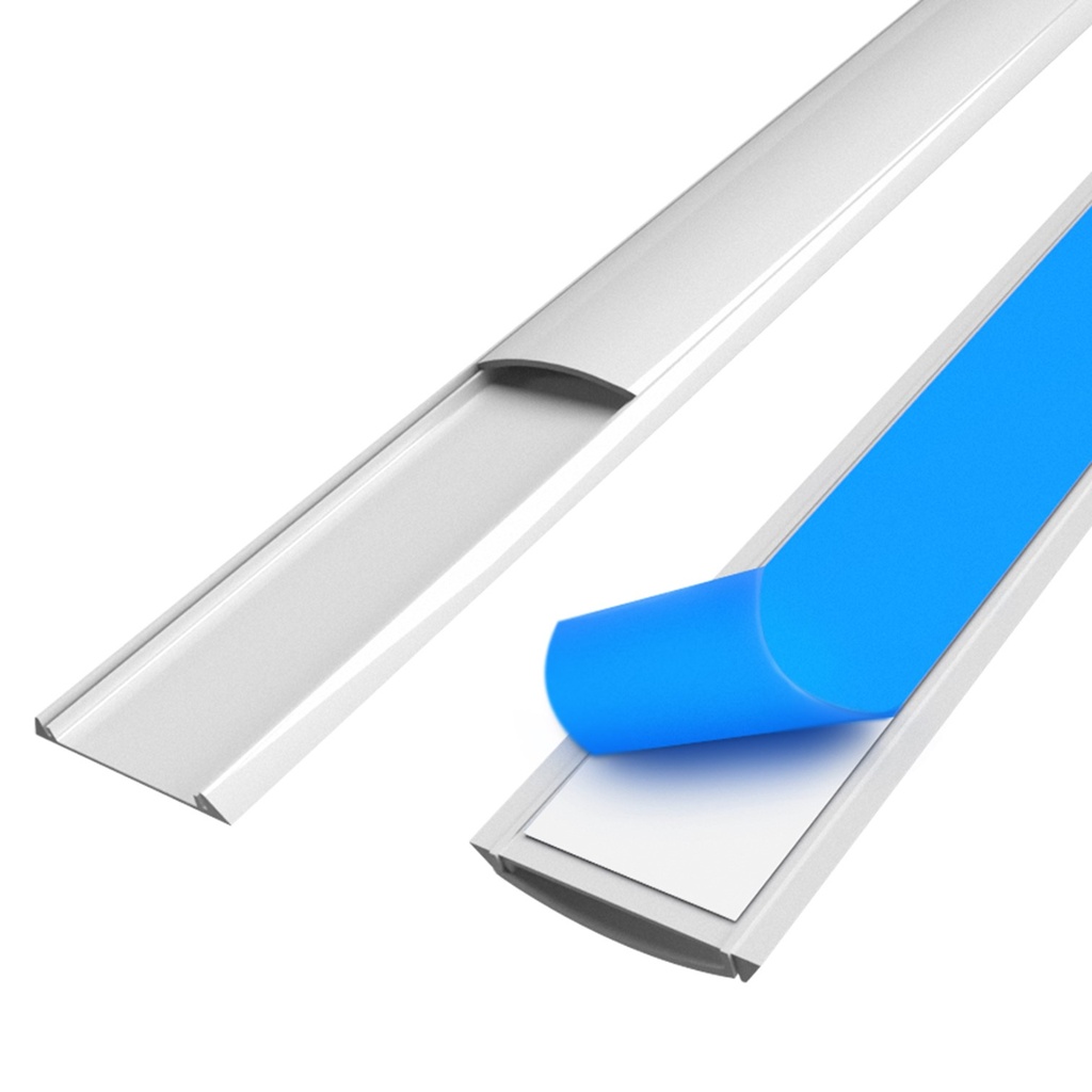 [WP-CANA7020-2M-1UND] Wireplus - Canaleta Piso Multiuso con Pegamento 70x20x2000 [Unidad]