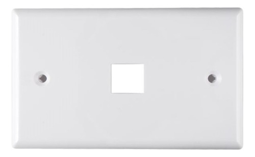 [WP-FP01-WHITE] Wireplus - Placa Frontal FacePlate 1 Toma Blanco [Unidad]
