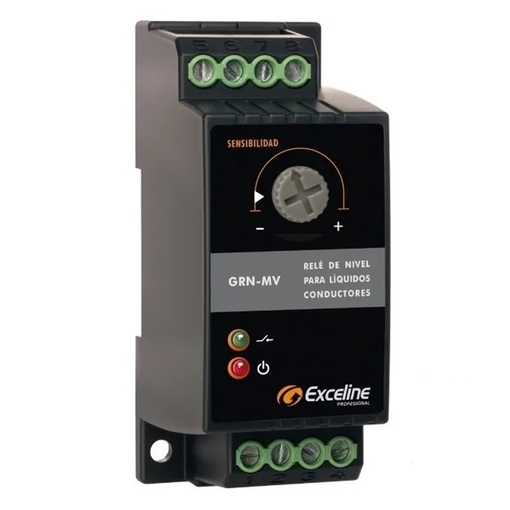 [GRN-MV] Exceline - Rele Nivel de Liquidos Conductores 110V/220V [Bornera]