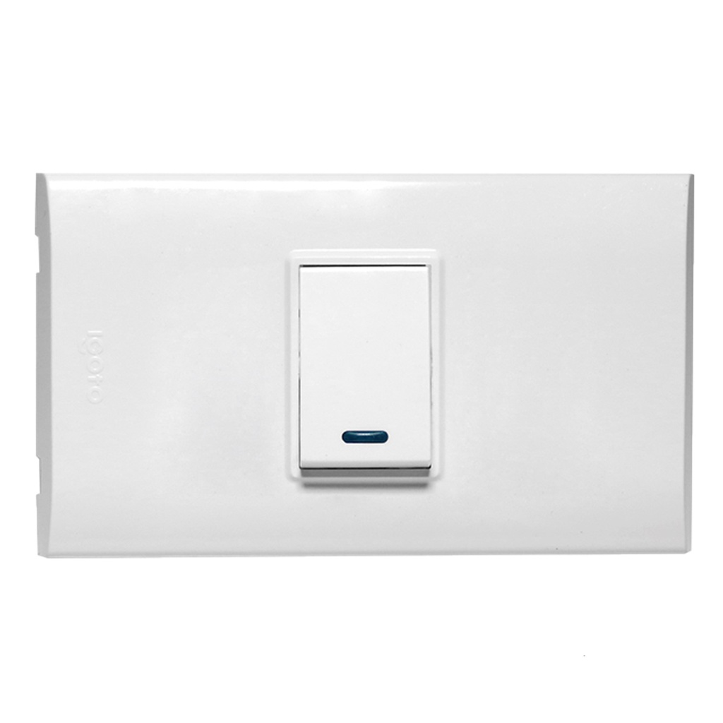 [B512S-W] Igoto - Interruptor Simple Pequeño Serie B [Blanco]