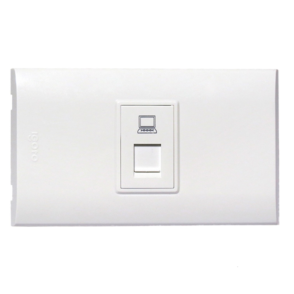[B408-W] Igoto - Toma de Red RJ45 Serie B [Blanco]